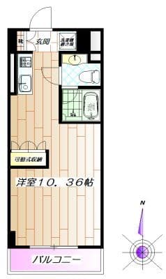 ヨウコースクウェア板橋WEST 302 間取り図