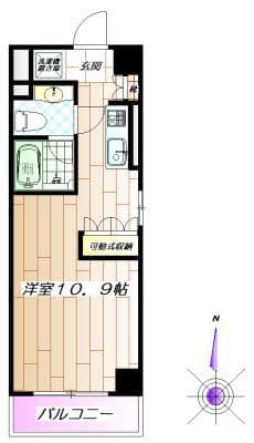ヨウコースクウェア板橋WEST 603 間取り図