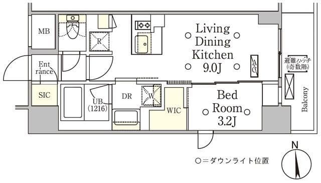 テラス御徒町 904 間取り図