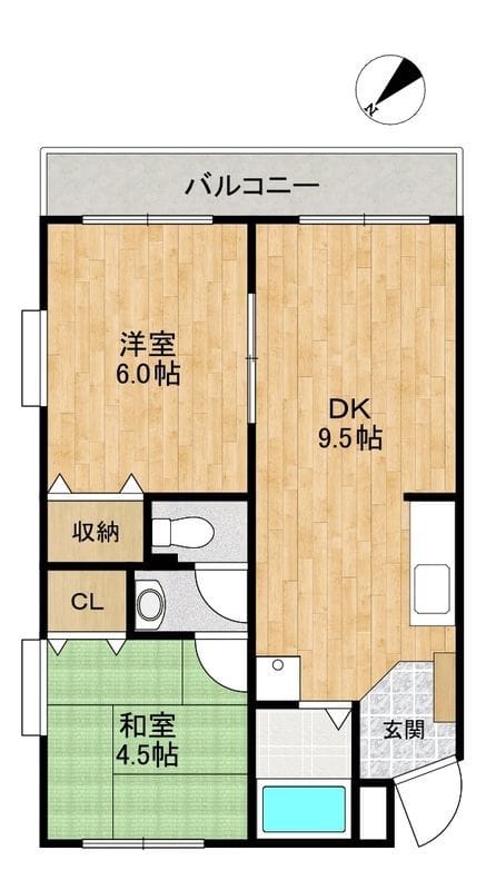 コージーコートA 201 間取り図