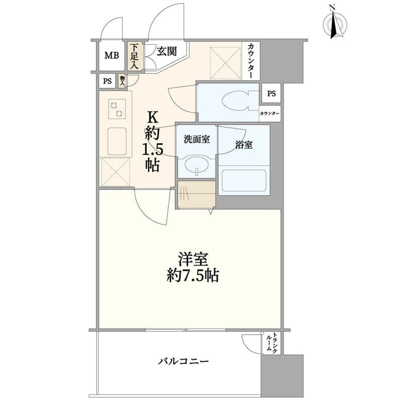 プライブ恵比寿 803 間取り図
