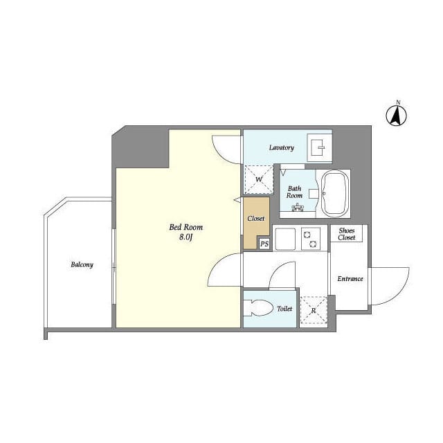 La Douceur大森山王 0401 間取り図