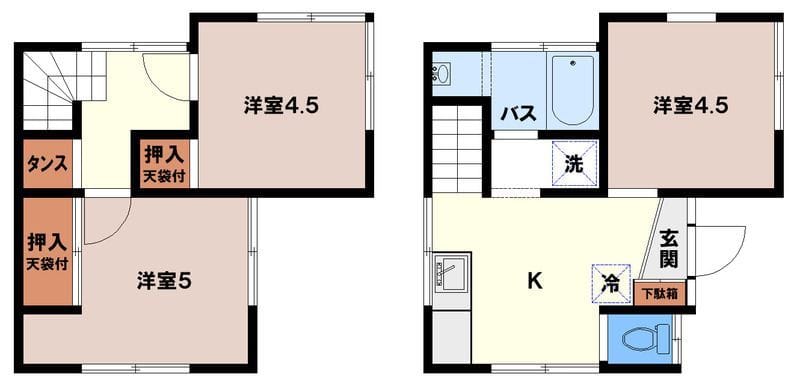 下新倉戸建 8.5万円/なし/なし 間取り図