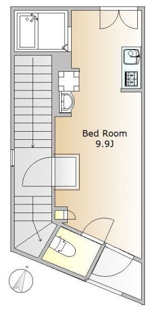 ホークパレス中目黒 2F 間取り図