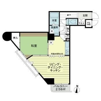 日神パレス吉野町 0313 間取り図