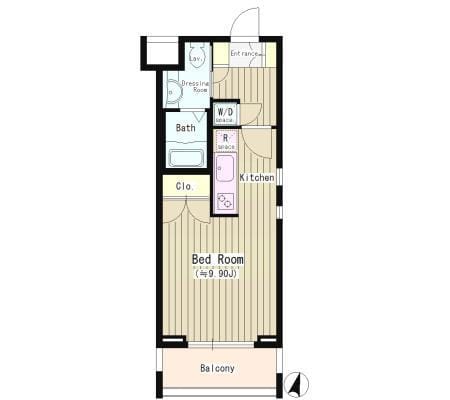 フォーフロント 201 間取り図