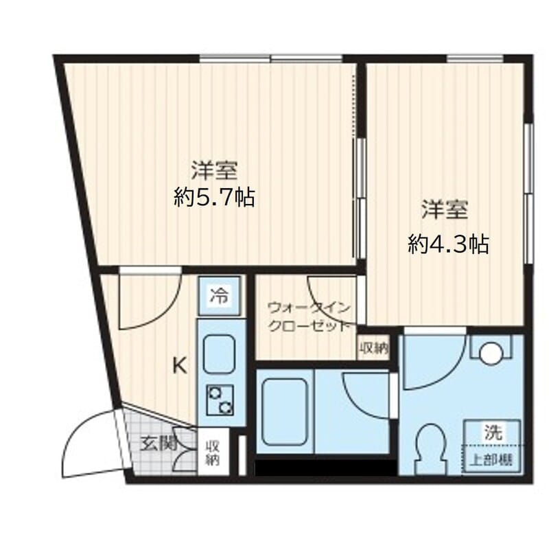 Fullea若林 204 間取り図