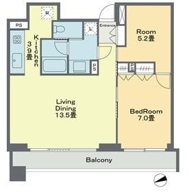 ベルファース戸越スタティオ 1203 間取り図