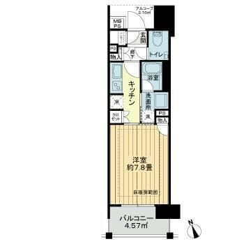 ザ・グローベル南大塚 0603 間取り図