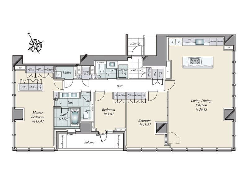 ザ・レジデンス六本木 1801