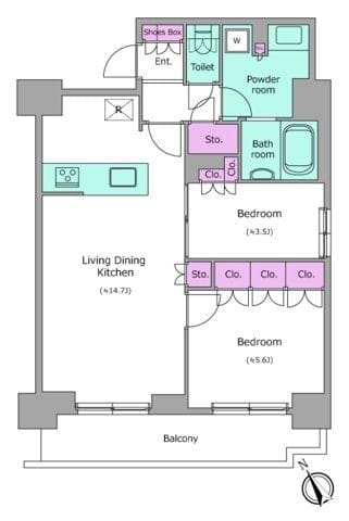 クレストコート門前仲町 1502