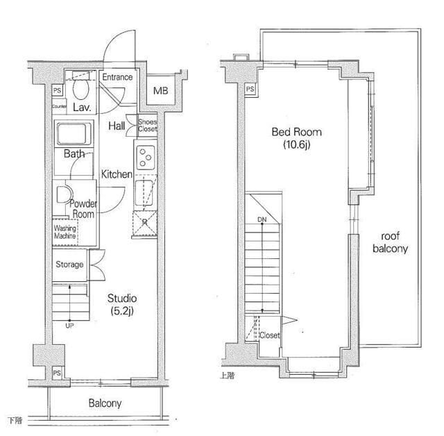 Casa Splendido Toranomon Est 1402 間取り図