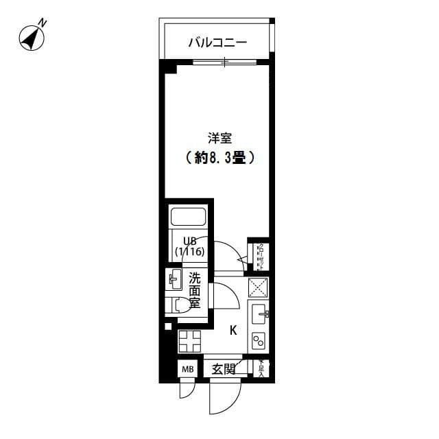 プレール・ドゥーク駒沢公園 703 間取り図