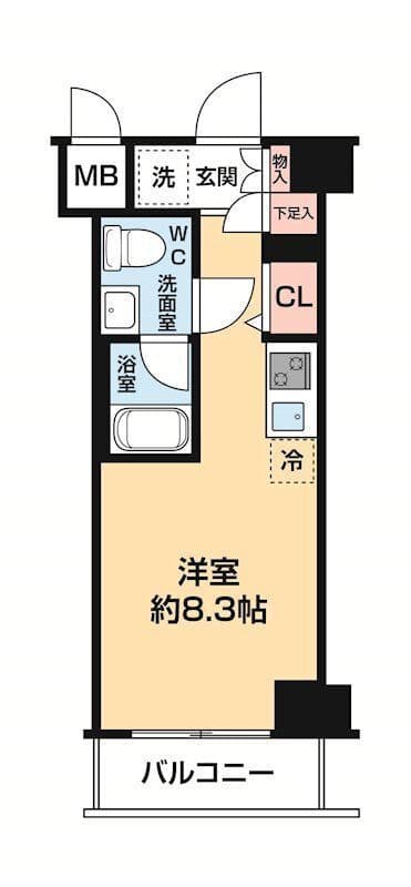 クラリッサ大倉山 406 間取り図