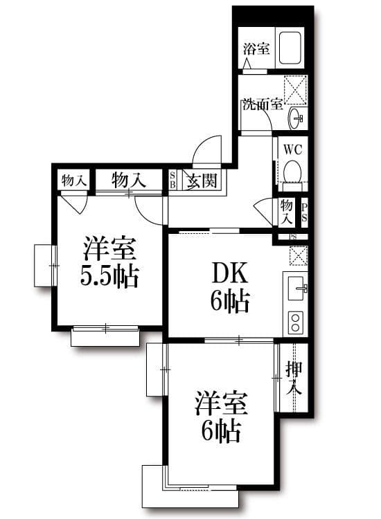 メゾン・ド・メルべーユ 101 間取り図