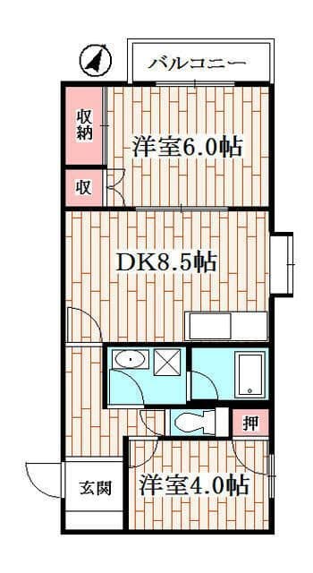 ハイツ創 201 間取り図
