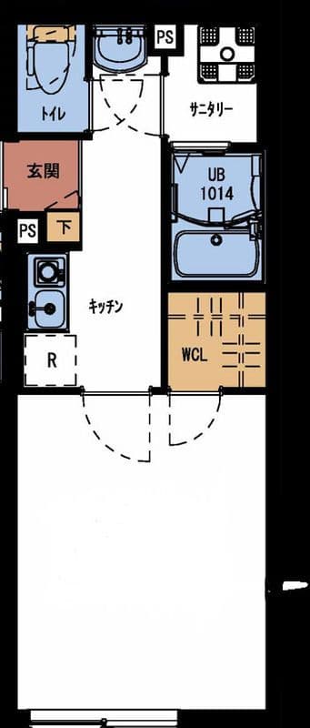 イクシオ町屋 102 間取り図