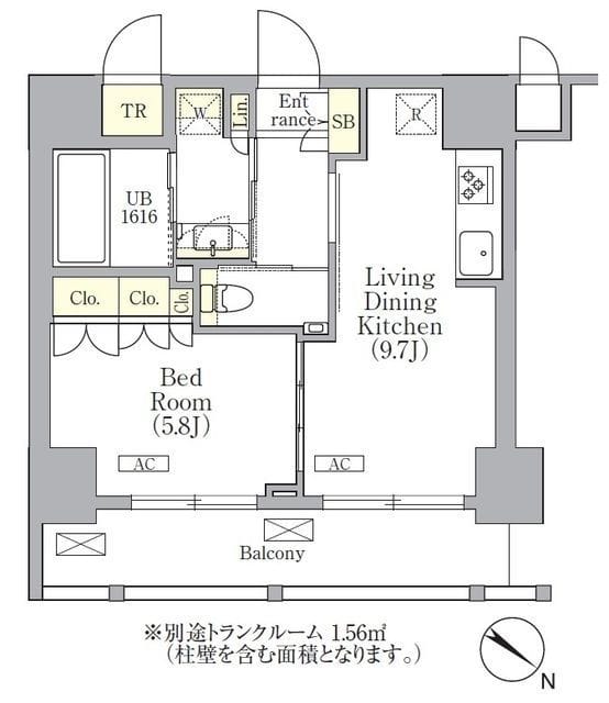 ORSUS 三ノ輪 1006 間取り図