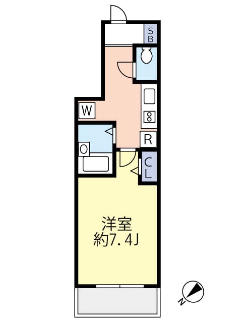 グランヴァン駒込染井 0203 間取り図