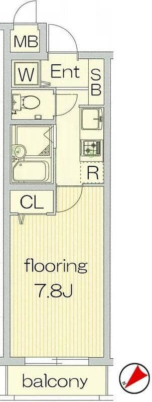 グランヴァン駒込染井 0402 間取り図