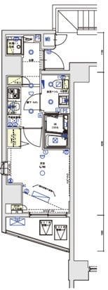 GENOVIA浜松町green veil 304 間取り図