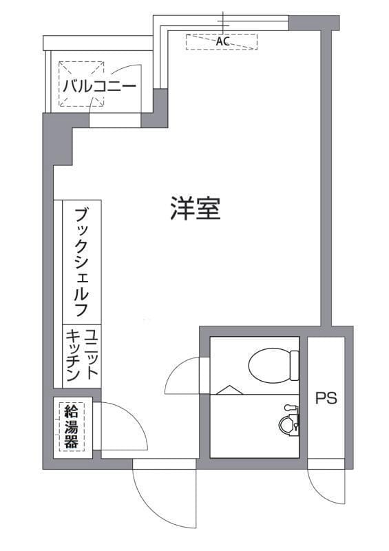 ロジマン西麻布 405 間取り図