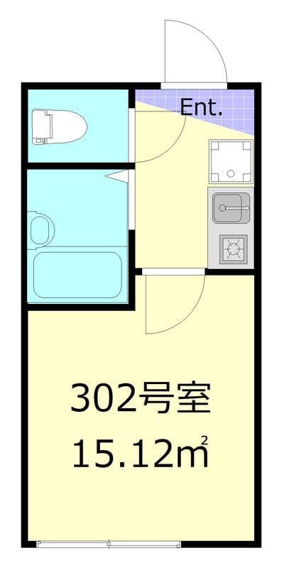 アリス南千住 302 間取り図