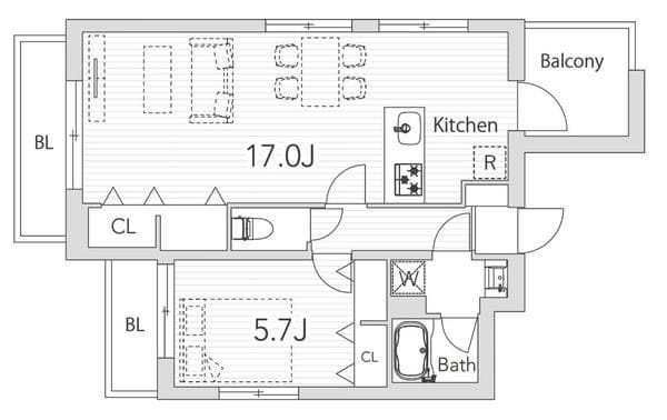Terrace Kitazawa 402 間取り図