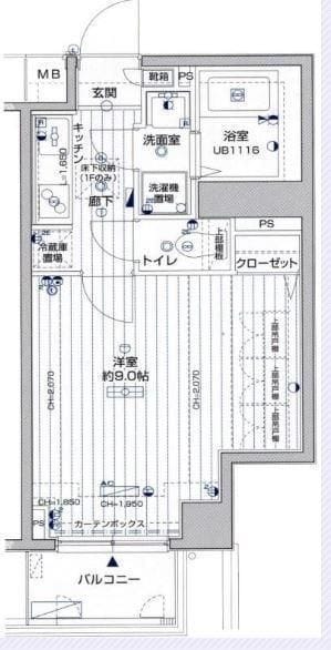 菱和パレス世田谷桜新町 116 間取り図