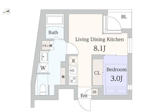 GranDuo三軒茶屋10 105 間取り図