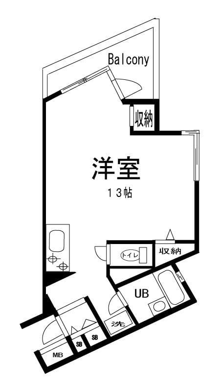 クレール弥生 201 間取り図