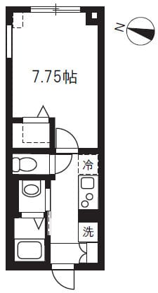 エルファーロ中野新井薬師 0202 間取り図