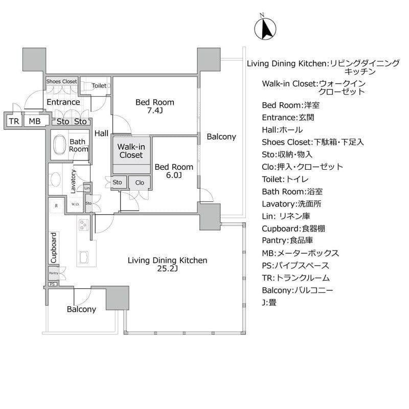 パークコート浜離宮ザタワー 1505 間取り図