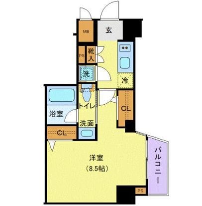 メイクスデザイン板橋区役所前 702 間取り図