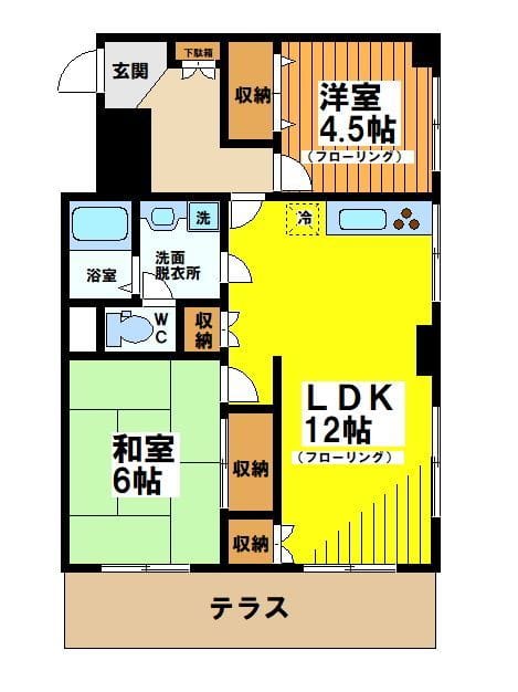 レジ豊郷 12 間取り図
