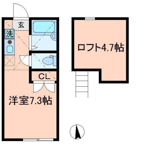 アペックス田端 203 間取り図