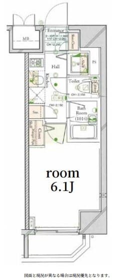 コンシェリア大塚駅前 401 間取り図