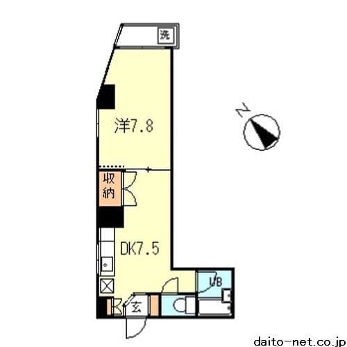 トミヤハイム 207 間取り図