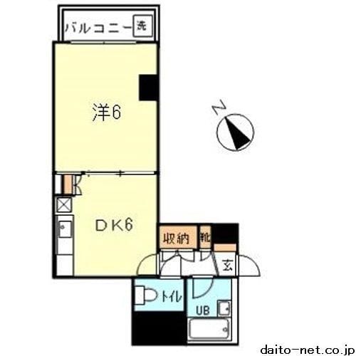 トミヤハイム 504 間取り図