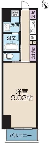 レピュア王子本町 401 間取り図