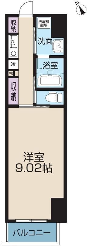 レピュア王子本町 601 間取り図
