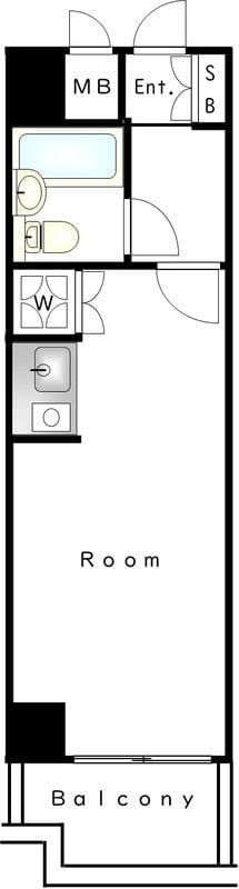 ロイヤルハイツ新宿御苑 402 間取り図