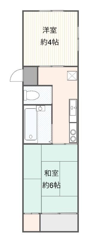 パレス内田2号館 402 間取り図