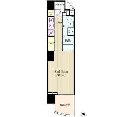 ボヌール門前仲町 503 間取り図