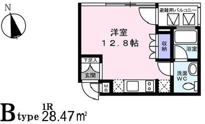 アリス・マナーガーデン銀座ウォーク 0702 間取り図