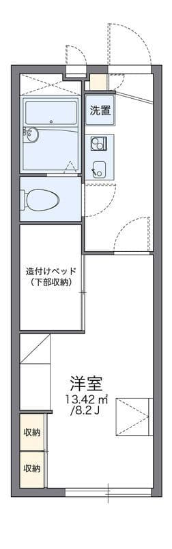 レオパレス大和町 102 間取り図