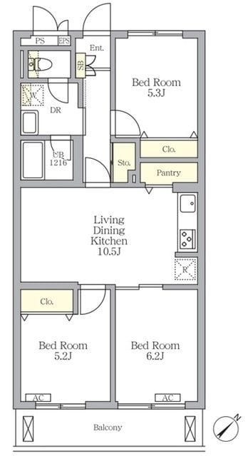 メゾンカルム中落合South 104