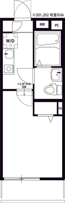 ラフィットⅡ 101 間取り図