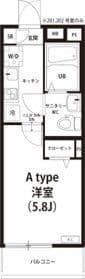 ラフィットⅡ 203 間取り図