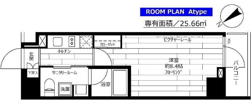 ステージグランデ茅場町 301 間取り図